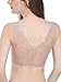 Intimate Portal Women Gardenia Lace Bralette Wire Free Leisure Bra with Pockets Beige 36D 38B 38C 40A