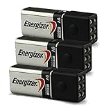 3-Pack of Blocklite 6 LED Mini Flashlights w/Energizer 9 Volt Batteries