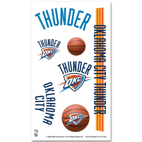WinCraft NBA Oklahoma City Thunder 14385081 Tattoos