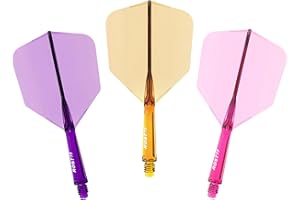 CUESOUL ROST 77 Integrated Dart Shaft and Flight Big Wing Shape,Set of 3