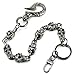 Double K Short Skull Biker Trucker Keychain Key Jean Wallet Chain (14.5
