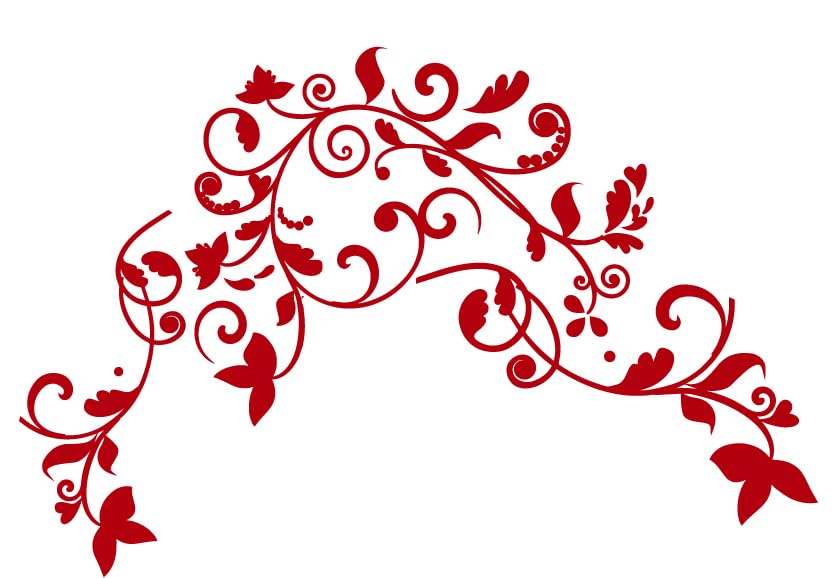 Custom Made Vine of Life Decal Sticker Fits Guitars & Basses. Options Available. (Wine Red)