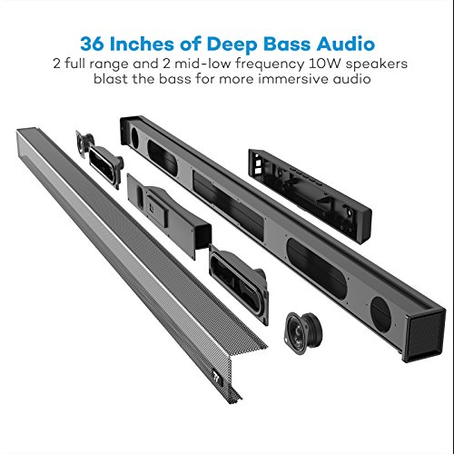 5 Soundbar+Speakers+TaoTronics+Wireless+Bluetooth