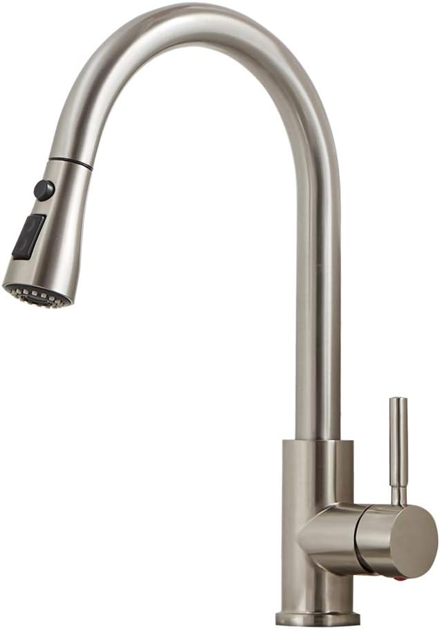GLANZHAUS Modern High Arc Single Lever Kitchen Taps