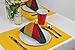 DII 100% Cotton, Ribbed 13x 19 Everyday Basic Placemat Set of 6, Marigold