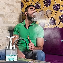 Hookah, Get Funky Cube Acrylic Hookah Set Shisha