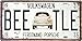 Volkswagen Bee-tle, Auto License Plate, Embossed TAG Number, Size 6