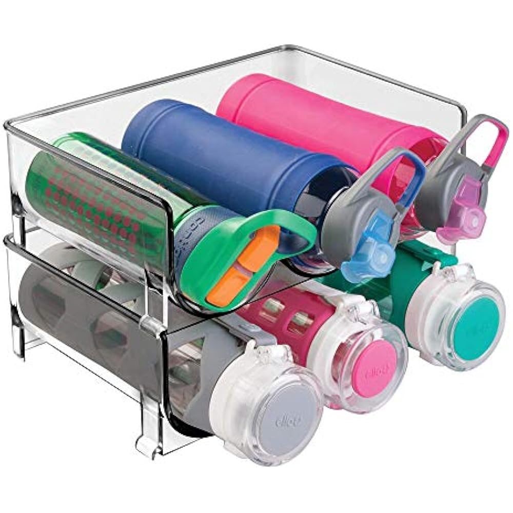MDesign Modern Plastic Stackable Vertical Standing Water Bottle Holder Storage 841247122618 eBay