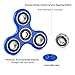 Fidget Spinner Toy Ceramic Bearing Ultra Durable Best Stress Reducer Relieves ADHD Anxiety and Boredom-Spins Last for 2mins (Blue)