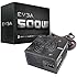 EVGA 500 W1 80+, 500W Continuous Power, 3 Year Warranty Power Supply 100-W1-0500-KR