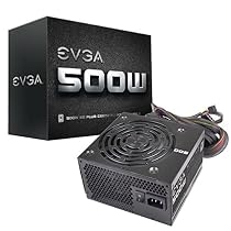 EVGA 500 W1, 80+ WHITE 500W Power Supply( 100-W1-0500-KR)