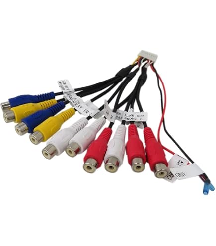 Dual 22-Pin AV Input/Output Connector Plug For DV715B, DV725BH, DV735MB Old Version - Pre-Amp RCA