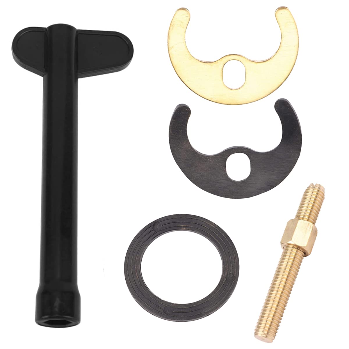 5 Pcs/Set Copper Basin Washer Sink Monobloc Mixer Tap Fixing Fitting Kit Mounting Kit Tap Faucet Fixing Fitting Kit for Kitchen Basin Sink (Single Hole)