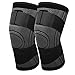 MoKo Knee Braces for Knee Pain [2 Pack], Women Men Adjustable Knee Compression Sleeve Stabilizers Support with Straps for Arthritis Meniscus Tear, Running, Sport, Weightlifting, Basketball, Volleyball