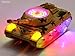 WolVol Bump & Go Action Electric Military Tank Fighter Toy with Lights and Sounds