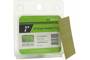 GREX - P6/50-2.5 Grex P-6/50-2.5 23 Gauge 2-Inch Length Headless Pins (2,500 per Box)