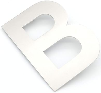 Amazon Nuzamasドア大文字b Plaques ステンレススチールホテルハウス住所プラーク桁プレート記号ストリートナンバー 壁掛け式 高さ10 6cm 高さ15cm インストールキット付属 エクステリア