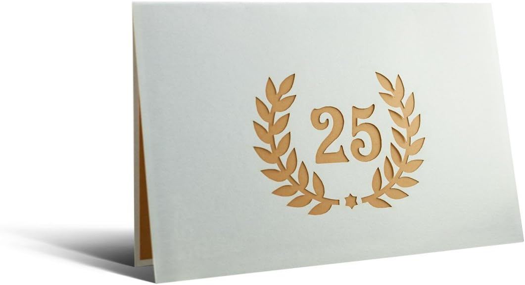 Diese Klappkarten Pop Up Silver Anniversary Card, 3D 25th Wedding Anniversary Cards for Husband and Wife - Image 4
