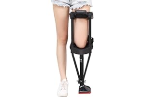 HUVIOVED Hands Free Crutch/Walking Aids Leg Knee Mobility, Adjustable Height Single Leg Telescopic Walker Knee Crutch for Ank