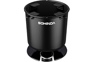 Sohinda SUP Paddle Board Cup Holder, SUP Inflatable Stand Up Paddle Board Accessories, Multi-Functional Cup Holder for Kayak-Boat-Paddle Boards, Cup Holder with 1（White/Black） Action Mount