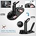 OLEBR Charging Stand Charging Docks Suitable for iWatch Series 4/3/2/1/ AirPods/iPhone Xs/iPhone Xs Max/iPhone XR/X/8/8Plus/7/7 Plus /6S /6S Plus/iPad-Black