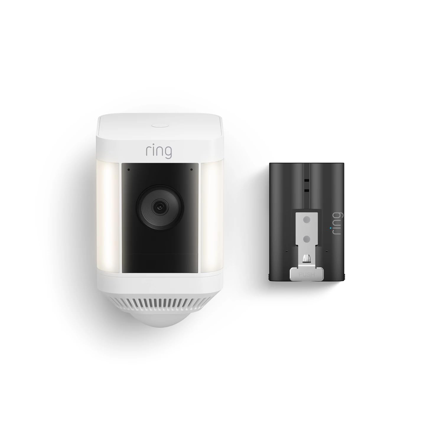 Ring Spotlight Cam Plus, Battery with extra Quick Release Battery