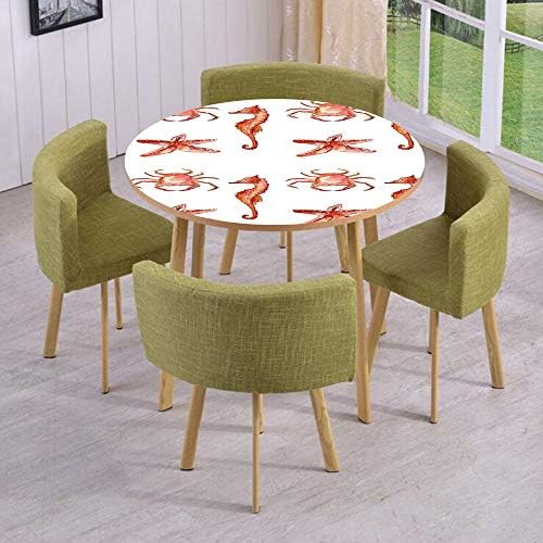 Round Table/Wall/Floor Decal Strikers/Removable/Elephant with Internal Traditional Ethnic Spiritual Ornaments and Heart Print Decorative/for Living Room/Kitchens/Office Decoration