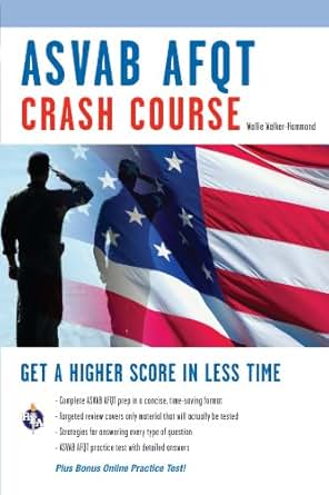 Amazon Com Asvab Afqt Crash Course Military Asvab Test