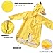 zlimigx Raincoat for Kids Rain Jacket Cute Dinosaur for Boys for Girls[M Size] Yellow