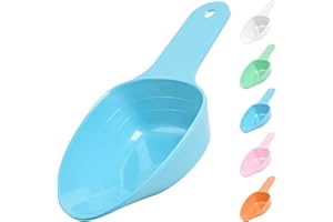 FURMYLOVE Dog Food Scoop-Melamine Pet Food Measuring Cup - 1 Cup 1/2 Cup 1/4 Cup Dog Cat Bird and Rabbit Food Feeding Scoop Dishwasher Safe -Blue