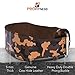 ProFitness Genuine Leather Tapered Workout Belt (4 Inches Wide) - Proper Weightlifting Form - Lower Back and Lumbar Support for Crossfit Exercises, Powerlifting Workouts (Medium, Camo)