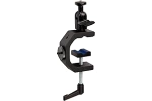Elgato Heavy Clamp – Professional Mount with Ball Head and 4X 1/4 inch Holes, Ultra Secure and Durable, Mount on Desks, Shelv
