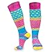 Running & Athletic Recovery Knee High Compression Socks | Crazy For Color | MD