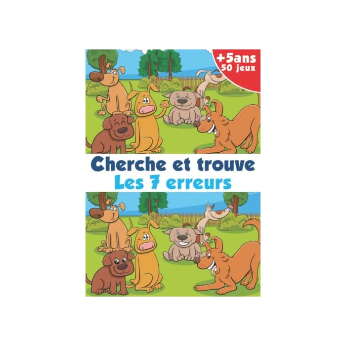 Buy Cherche et trouve les 7 erreurs jeux de difference le livre des erreurs 7 erreurs un