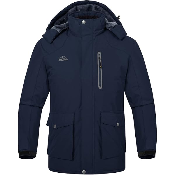 Veste D'hiver Homme Imperméable Et Coupe-vent - Doublure Polaire - Pour Ski, Snowboard, Randonnée - Respirante - 7