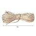 SUMAJU 100 PCS Brown Paper Gift Tags, 2.36X2.36Inch Square Hang Tags with 26 Feet Natural Jute Twine String Christmas Gift Tags Price Tags for Wedding Christmas Day Thanksgiving