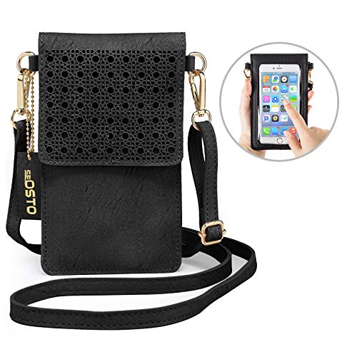 seOSTO Cell Phone Purse, Lightweight Small Wallet Purses and Handbags with 2 Shoulder Strap for Women