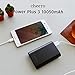 cheero Power Plus 3 10050mAh - Dual USB and Super compact portable power bank for iPhone / iPad / Android / Xperia / Galaxy / smartphones / tablets / Wi-Fi routers [AUTO-IC Function] CHE-072 Black