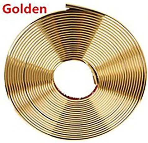 Alloy Wheel Edge Ring Rim Blade Protectors Universal Fit Car Styling Strip Decoration (fits 4 wheels up to 22") (GOLD)