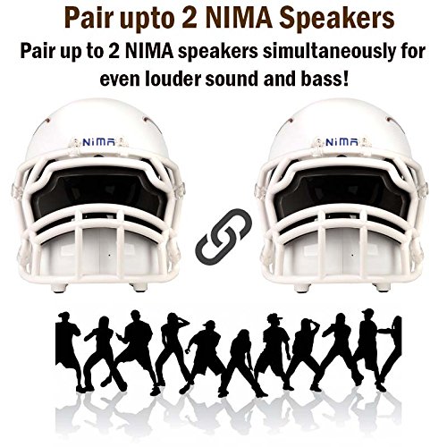 Nima Athletics NCAA Football Texas Longhorns Wireless Bluetooth Speaker. Officially Licensed Portable Helmet Speaker by NCAA College Football - Small