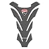Tankpad Motorad Draht Muster Tankschutz DUCATI CORSE CARBON GREY van gehard 3D-effect 3D
