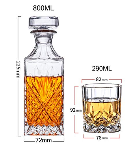 Whiskygläser, altmodische Whiskey-Gläser, bleifrei, elegantes Kristallglas-Set, Gin-Rum-Gläser und einzigartig für… – Bild 5