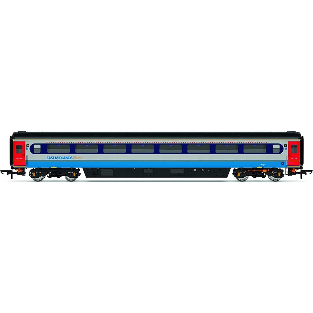 Hornby Coach Car - R40367A East Midlands Mk3 Coach J 41071 TF - Era 11 Train Toy, 00 Gauge Carriage for Train Set, Rolling Stock Models for Adults - 1:76 Scale Model Gift