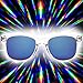 GloFX Diffraction Glasses – Clear – Blue Mirror