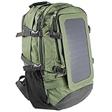 ECEEN® Solar Powered Hiking Daypacks with 3.25 Watts Solar Charger for Hiking, Travel, Backpacking, Biking, Camping - Folds Up into Carry Pouch - Power for Smart Cell Phones and More