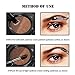 Turelifes Eyebrow Gel Brow Cushion Natural Eyebrow Powder Waterproof with Dark Brown and Light Brown for Perfect Brow