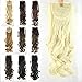 Netgo 20" Women Synthetic Ponytail Extensions Long Curly Ribbon Drawstring Hair Extensions Ponytail