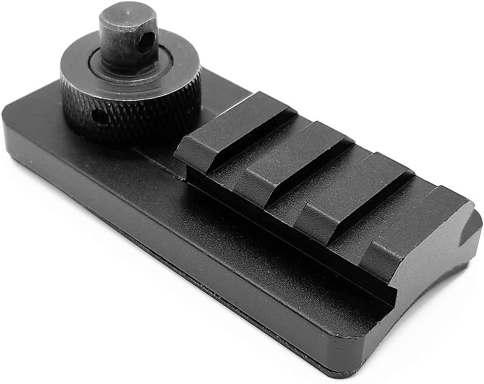 YONCONO Tactical Rifle Bipod Mount Sling Stud Swivel Picatinny Rail 3 Slot 20mm Bipod QD Adapter Base Compatible With V8 and Atlas Style