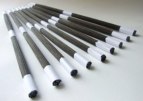 ICRAFY Gauge 24" Brown Wire Stem Floral Long 12" Craft Embellishment Supply 100 pcs. per a Pack.