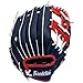 Franklin Sports Baseball and Softball Glove - Field Master - Baseball and Softball Mitt, Red, White, Blue, 11.0